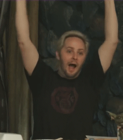 taliesin jaffe,happy dance,reaction,dance,happy,dancing,arms,arm,dungeons and dragons,dnd,critrole,critical role,percy,taliesin,jaffe,dd
