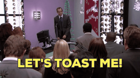 christmas party,arrested development,will arnett,gob bluth,office party,lets toast me