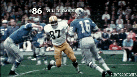 sports,vintage,football,nfl,throwback,green bay packers,willie davis