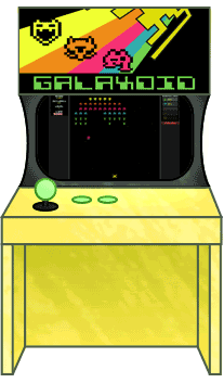 game,sprite,neon,arcade,galactica