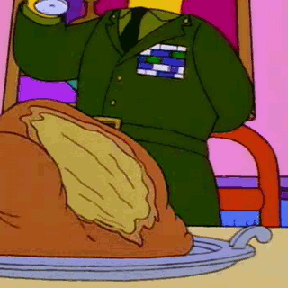 turkey,thanksgiving,gobble gobble,simpsons