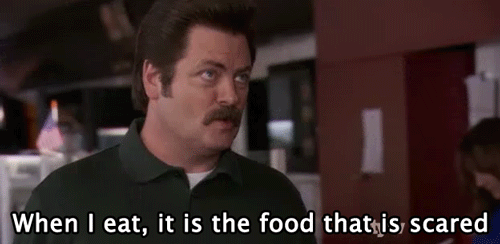 parks and recreation,eating,food,ron swanson