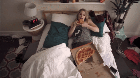 pizza,cheese,buzzfeed,tgif,watchable,pizza forever,pizza in bed