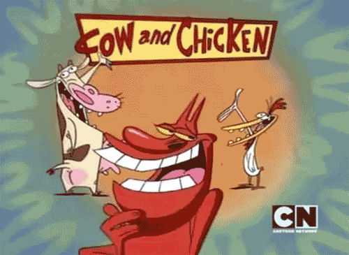 cow and chicken,child,childhood