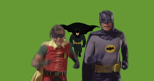 adam west,batman,running,run,robin,the dark knight,inception,running away,spoof,60s