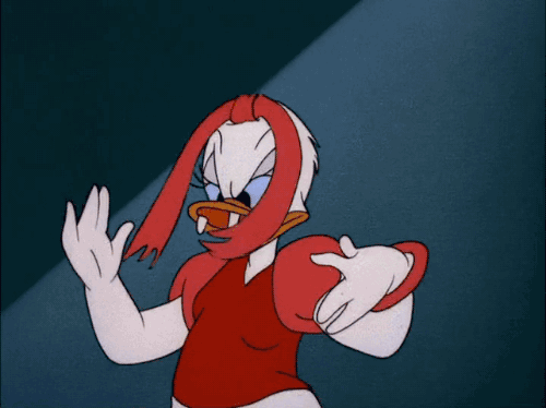 daisy duck,animation,film,disney,vintage,angry,crazy,frustrated,1947,donalds dilemma