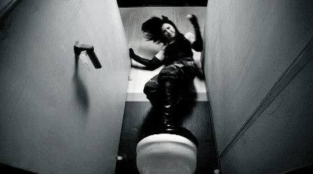 black and white,toilet stall,music,music video,madonna