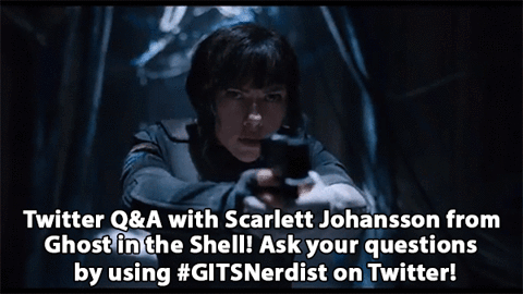 twitter,scarlett johansson,nerdist,ghost in the shell