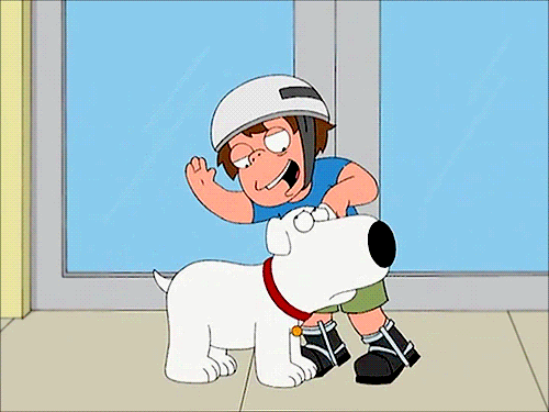 Family guy les griffin brian GIF.