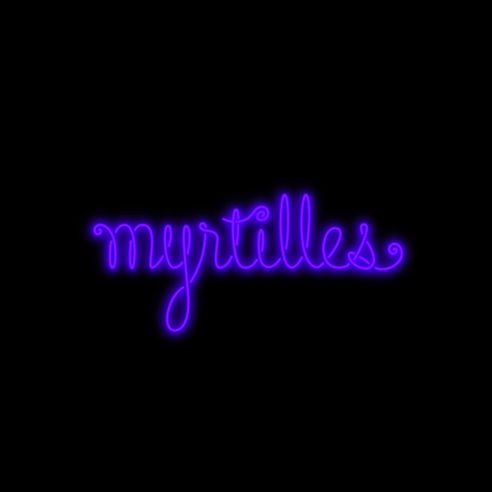 neon,neon lights,french,typography,type,blinking,lettering,francais,signage,neon sign,neon letters,blueberries,neon cursive,neon words,neon script,myrtilles