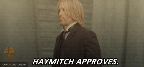 haymitch abernathy,the hunger games,like,good,hunger games,thumbs up,approval,approve,haymitch,haymitch approves