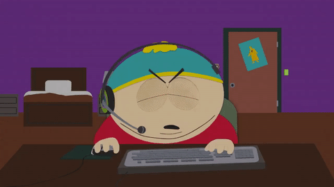 music,eric cartman,annoyed,frustrated,listening,throw,headphones