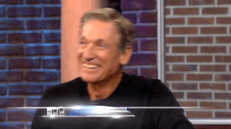 The maury show hold on maury povich GIF.