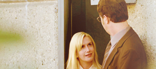 This Gif is about angela martin,angela kinsey,the office,dwight schrute,rai...