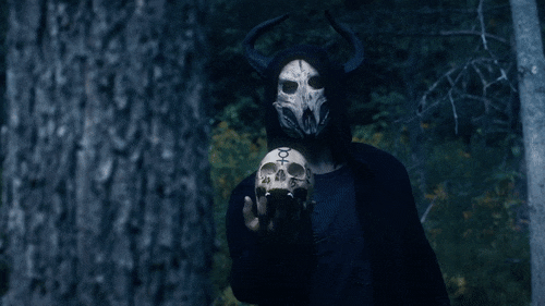 skull,scary,hoodie,music,music video,horror,skeleton,trees,woods,epitaph records,epitaph,presenting,offering,saywecanfly,braden barrie,the space between our eyes