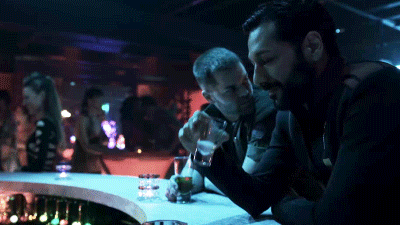 drunk,drink,shot,alcohol,syfy,cheers,relax,the expanse,expanse,expanse syfy