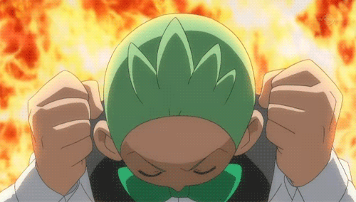 angry,anime,pokemon,fire,bw,rage,flames,pissed,dent,unova,best wishes,cilan,dento,bw069