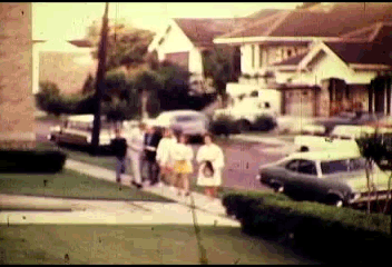 walking,film,vintage,family,color,new orleans,1970,loyola,moon landrieu,archive