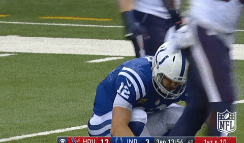 andrew luck,football,nfl,frustrated,luck,colts,indianapolis colts,face mask,facemask,yelling inside
