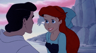 little mermaid,ariel,happy,excited,prince eric