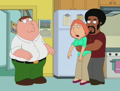 family guy,lois griffin,peter griffin,jerome is the new black,tv show,funny,seth macfarlane