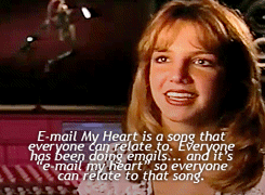 music,90s,britney spears,heart,90s music,email,hit me baby one more time,email my heart