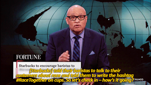 television,tumblr featured,starbucks,larry wilmore,the nightly show,mike yard,ricky velez