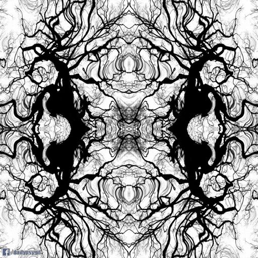psychedelic,fractal,kaleidoscope,visual,forest,tree,grayscale,trippy,black,white,effect,distort