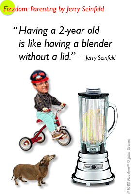 bedtime,funny,dog,quote,humor,kids,seinfeld,blender,jerry seinfeld,parenting,fizzdom,tricycle,appliance