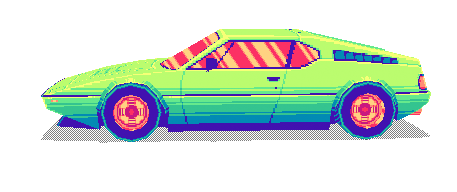 bmw,3d,80s,drift stage,pixelated,transparent,90s,game,car,low poly,vindie game
