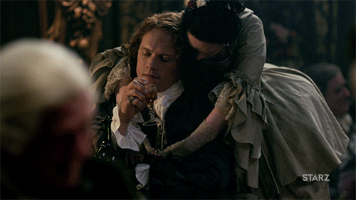 outlander,sam heughan,back off,jamie fraser,tv,season 2,frustrated,annoyed,starz,02x03,antisocial,bad mood,touchy,get off me