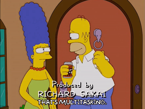 homer simpson,marge simpson,season 17,episode 2,frustrated,sly,pleased,17x02
