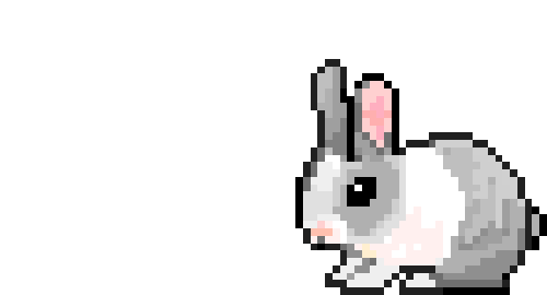 bunny,pixel art,rabbit,hopping,transparent,animal,jumping,pixl