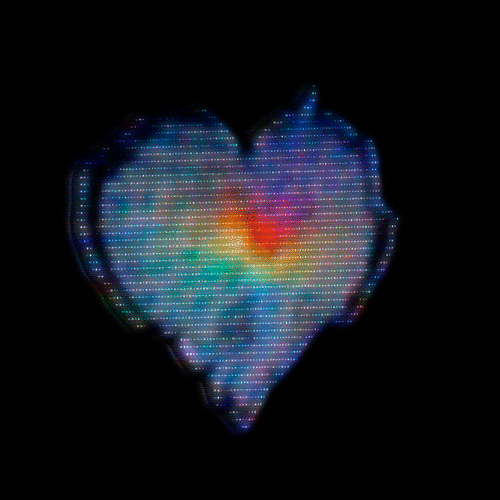 colorful,3d,vhs,tv,love,pixel,heart,rainbow
