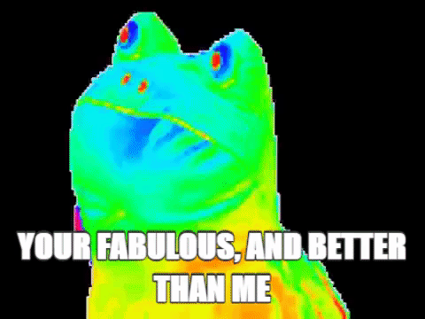 fabulous rainbow frog