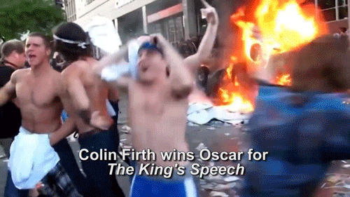 colin firth,riot,iphone 6,parks and recreation,conan obrien,conan,the kings speech,apple iphone