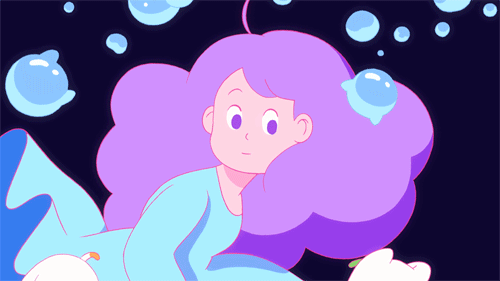puppycat,bubbles,space,kawaii,cartoon hangover,sailor moon,bee and puppycat,floating,fredederatorblog