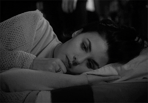 cant sleep,twin peaks,audrey horne,black and white,tired