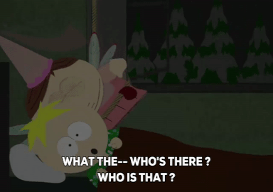 eric cartman,scared,butters stotch,wondering,tooth fairy
