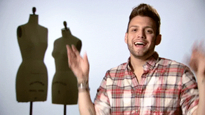 christopher palu,television,fashion,no,laughing,project runway