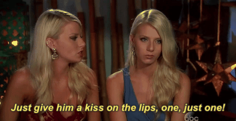 season 3,episode 6,abc,bachelor in paradise,emily,bip,haley,just give him a kiss on the lips just one,kiss him