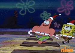 nickelodeon,christmas who,dance,song,spongebob squarepants,spongebob,behind the scenes,holidays,patrick star,love this,candy canes