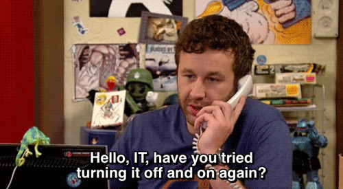 have you tried turning it off and on again,the it crowd,reactions,chris odowd