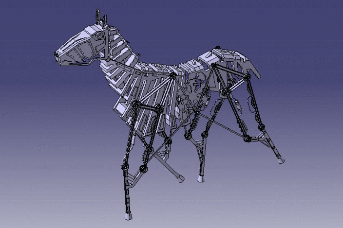 Механическая лошадь. Робот лошадь. Шагающий механизм. Лошадь механическая роботизированная. Шагающая лошадь