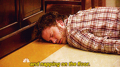 sleeping,parks and recreation,work,andy dwyer,nap