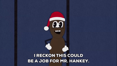 Говорит мистер хэнки mr hankey гифка.