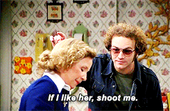 steven hyde,kitty forman,season 3,mila kunis,that 70s show,308,jackie burkhart,danny masterson,debra jo rupp,hyde x jackie,i really like this coloring and there was only one error message when uploading this so im a happy c
