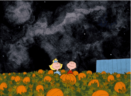 october skies,halloween,stars,charlie brown,great pumpkin,gameraboy,pumpkin patch,october sky
