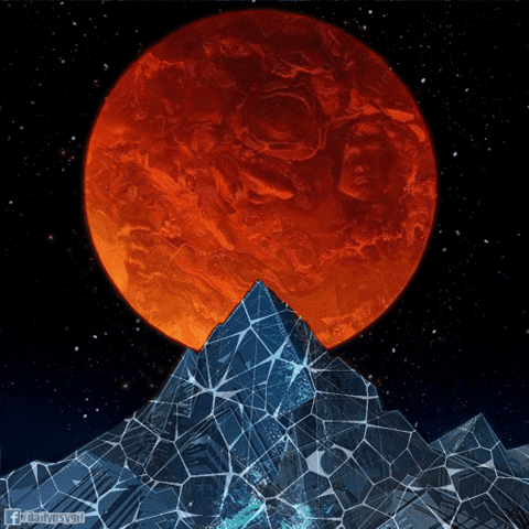 moon,android,mountain,art,trippy,psychedelic,jones,full,polygon