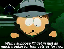 south park,eric cartman,own shit,fatass,there are even tears in his eyes,major boobage